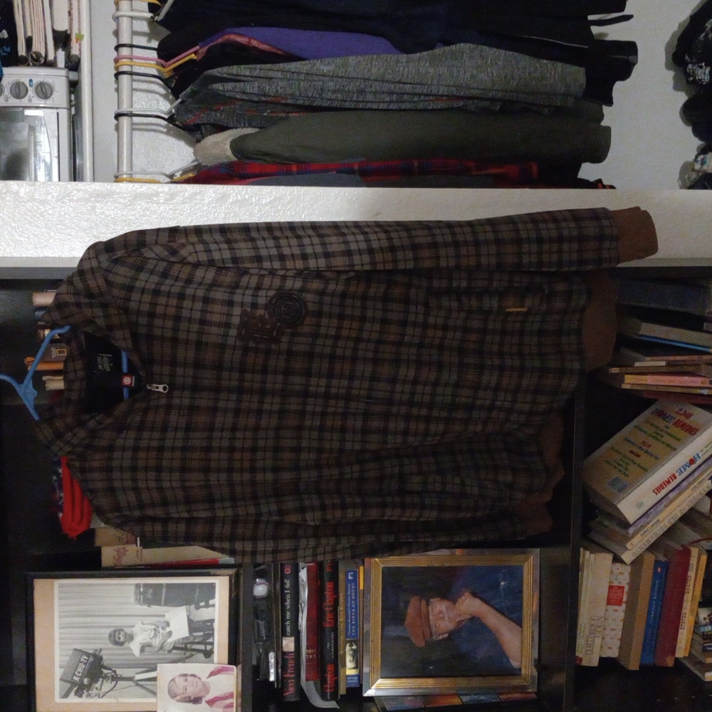 Element plad hoodie. LG, brown